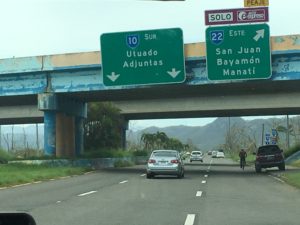 Road sign to Utuado