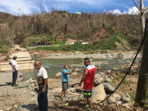 collapsed bridge at Chorreras