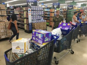 Walmart and supplies for hurricane relief